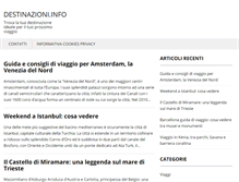 Tablet Screenshot of destinazioni.info
